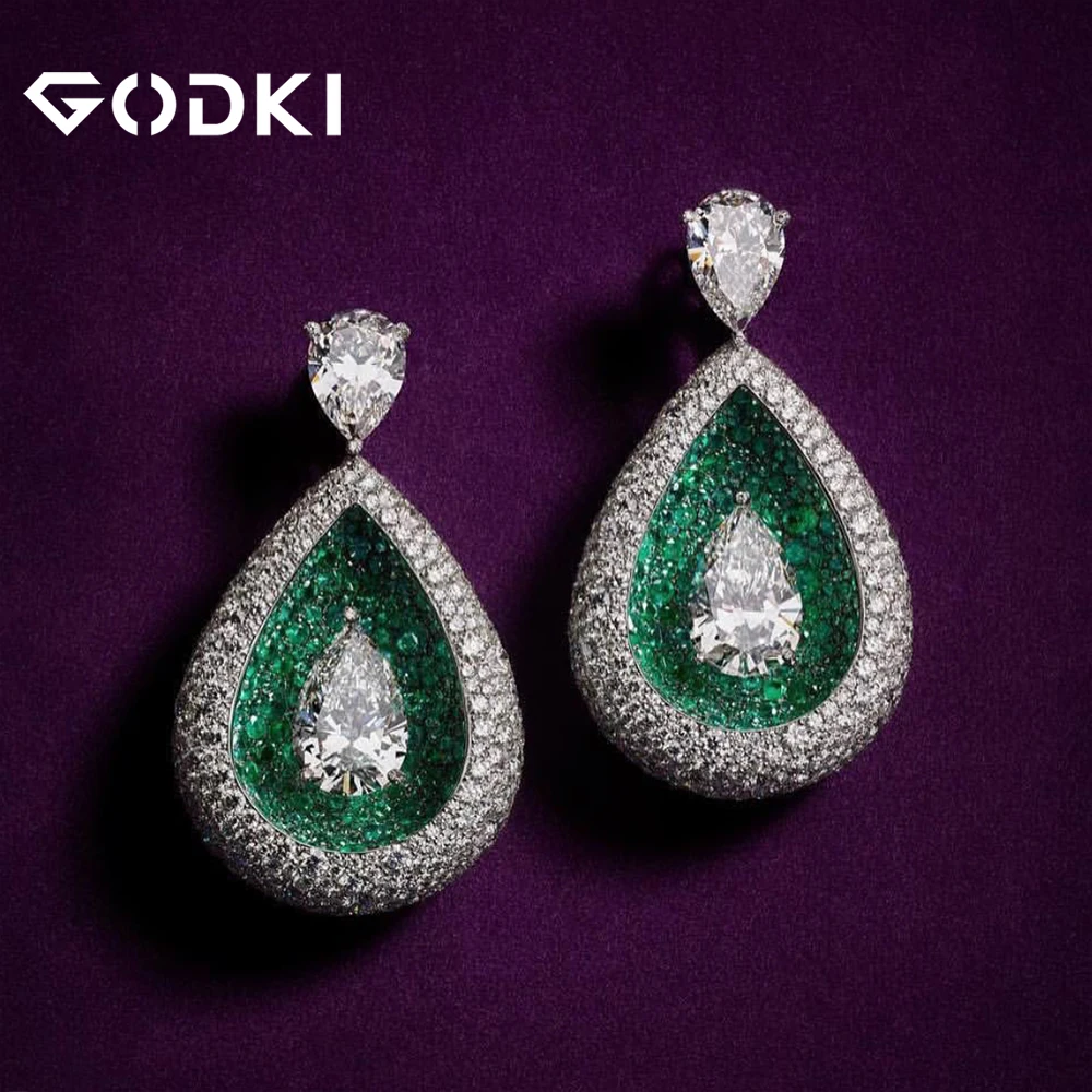 GODKI 2020 Red Carpet Famous Brand Waterdrop Earrings For Women BOHO Crystal CZ Drop Earrings Brincos Fashion Tortoise Jewelry
GODKI 2020 Red Carpet Famous Brand Waterdrop Earrings For Women BOHO Crystal CZ Drop Earrings Brincos Fashion Tortoise Jewelry