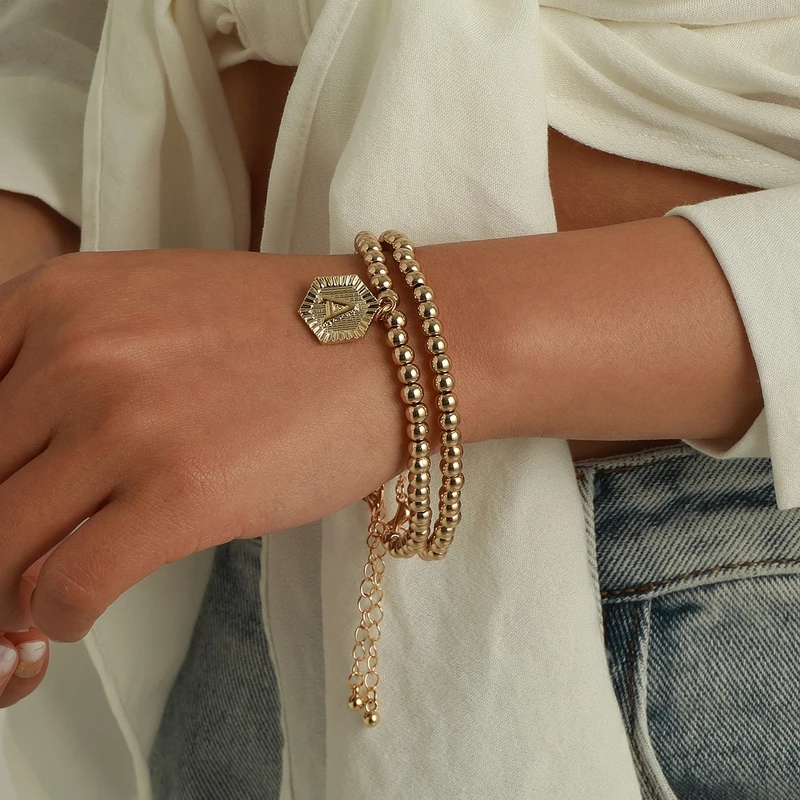 Fashion Punk Bracelets Carved Coin Letter Bracelet Bangle Boho Gold Circle Bead Chain Tassel Pendant Bracelet Women Jewelry Gift
Fashion Punk Bracelets Carved Coin Letter Bracelet Bangle Boho Gold Circle Bead Chain Tassel Pendant Bracelet Women Jewelry Gift