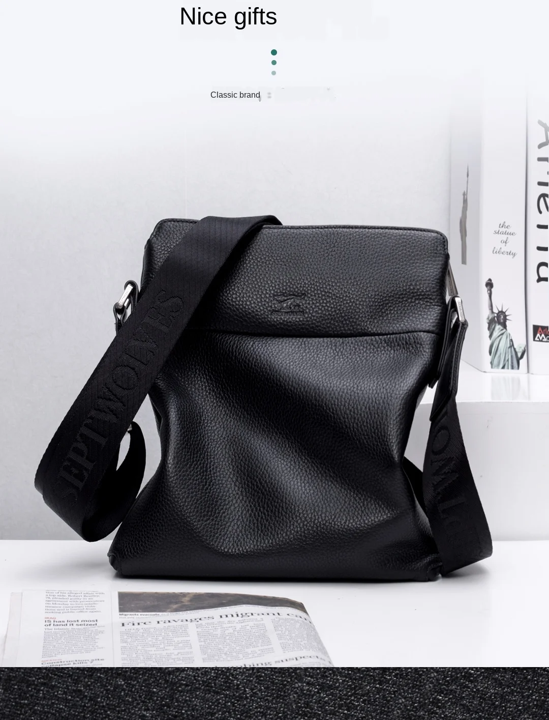 men's bag single shoulder bag men's bag oblique satchel real leather leisure multi-functional backpack business briefcase 
men's bag single shoulder bag men's bag oblique satchel real leather leisure multi-functional backpack business briefcase