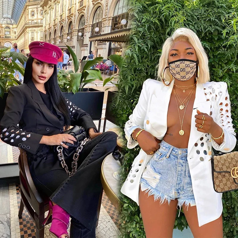 Kalenmos 2021 Spring New Hollow Suits Women Fashion Double-breasted Casual Long-sleeved Solid Color All-match Blazer Women
Kalenmos 2021 Spring New Hollow Suits Women Fashion Double-breasted Casual Long-sleeved Solid Color All-match Blazer Women