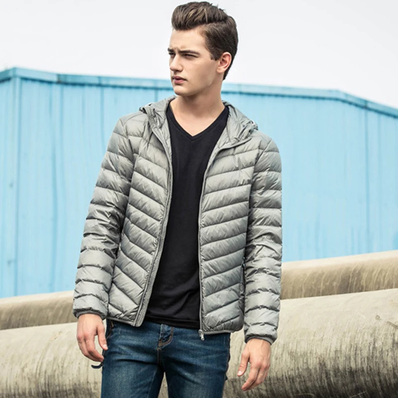 Spring/Autumn Mens Bomber Hooded Coats Warm Duck Down Filler Light Thin Style 2019 Fashion Male Basic Short Jackets Size:S-5XL
Spring/Autumn Mens Bomber Hooded Coats Warm Duck Down Filler Light Thin Style 2019 Fashion Male Basic Short Jackets Size:S-5XL