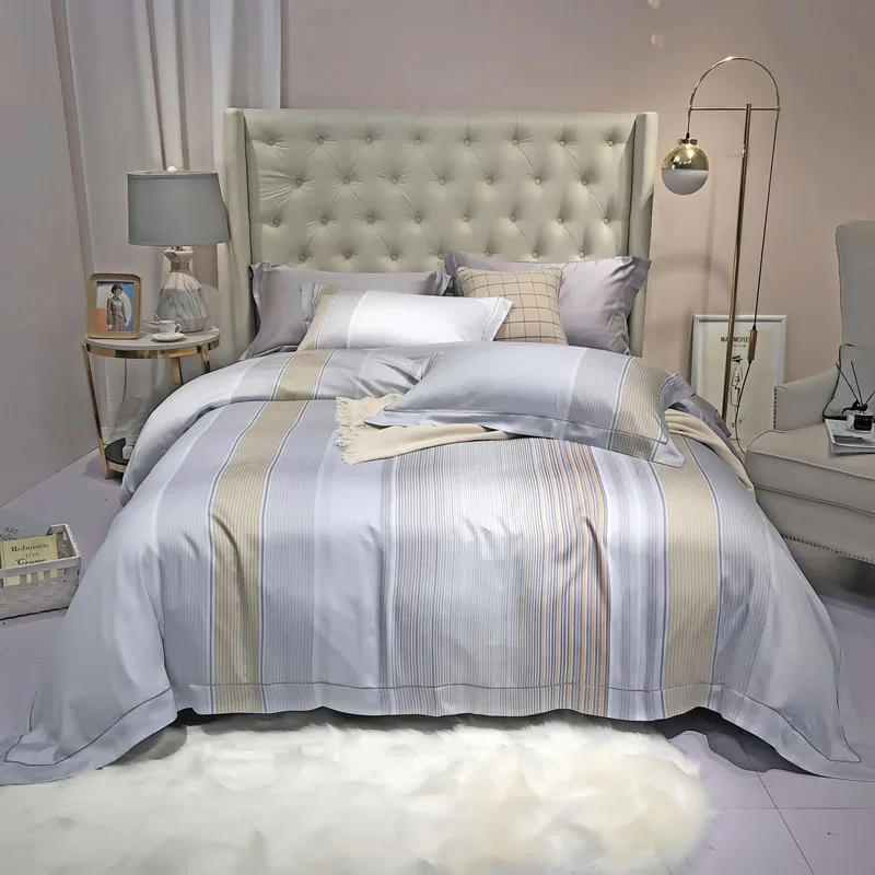 Gray printed tencel Bedding Set Duvet cover Bed sheet Bed Linen Pillowcases
Gray printed tencel Bedding Set Duvet cover Bed sheet Bed Linen Pillowcases