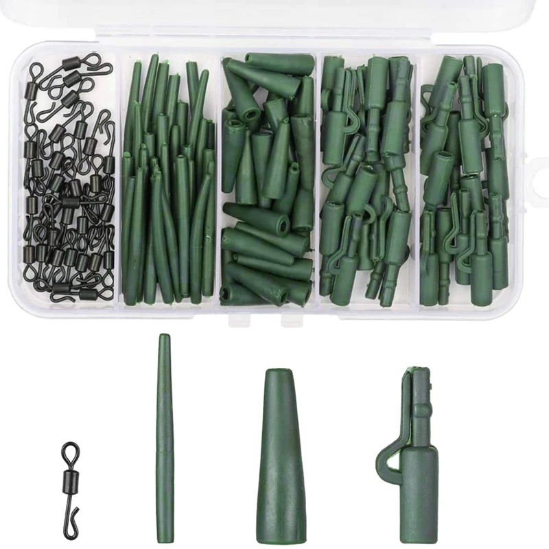 Fishing Tackle Kit Fishing Accessories Set Lead Clip Anti Tangle Sleeve Tail Rubber Quick Change Swivel Kit with Box
Fishing Tackle Kit Fishing Accessories Set Lead Clip Anti Tangle Sleeve Tail Rubber Quick Change Swivel Kit with Box