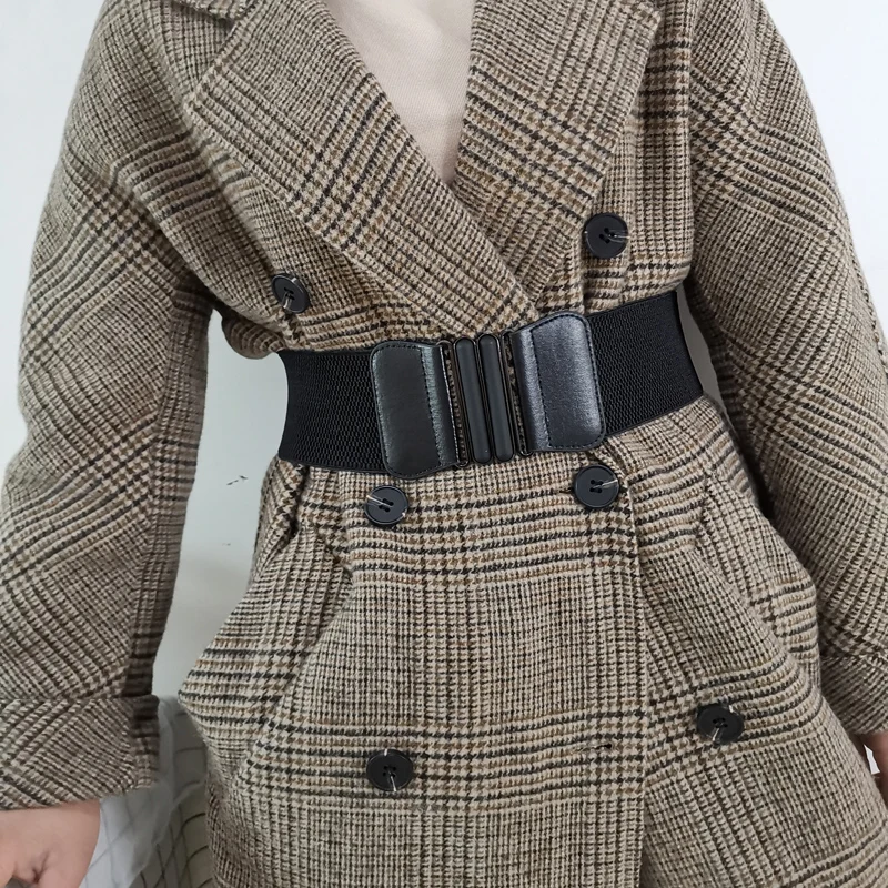 Black Stretch Waist Belt Coat Fashion Lady Solid Elastic Waistbands Dress Adornment For Women Waistband 7.5cm Width 65cm Long
Black Stretch Waist Belt Coat Fashion Lady Solid Elastic Waistbands Dress Adornment For Women Waistband 7.5cm Width 65cm Long