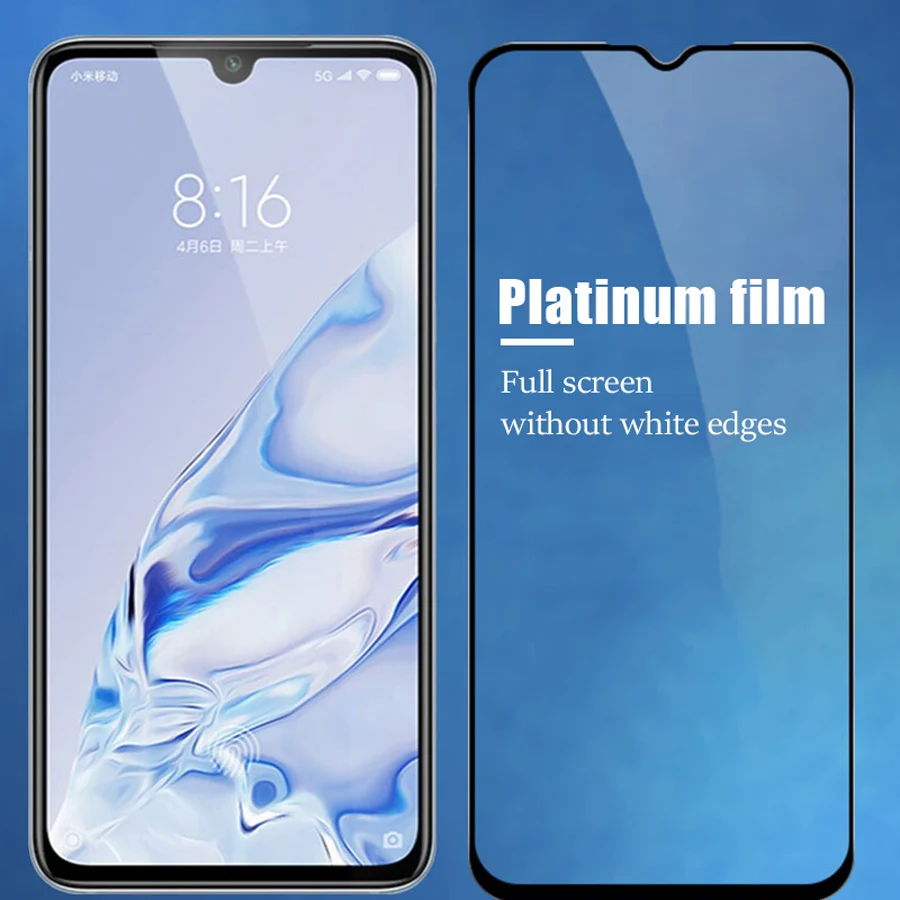 Защитное стекло с полным покрытием для Xiaomi Redmi 9 9A 9C 9T 8A 7A 6A 6 Note 7 8 Pro 9S 8T 10 3 шт. |