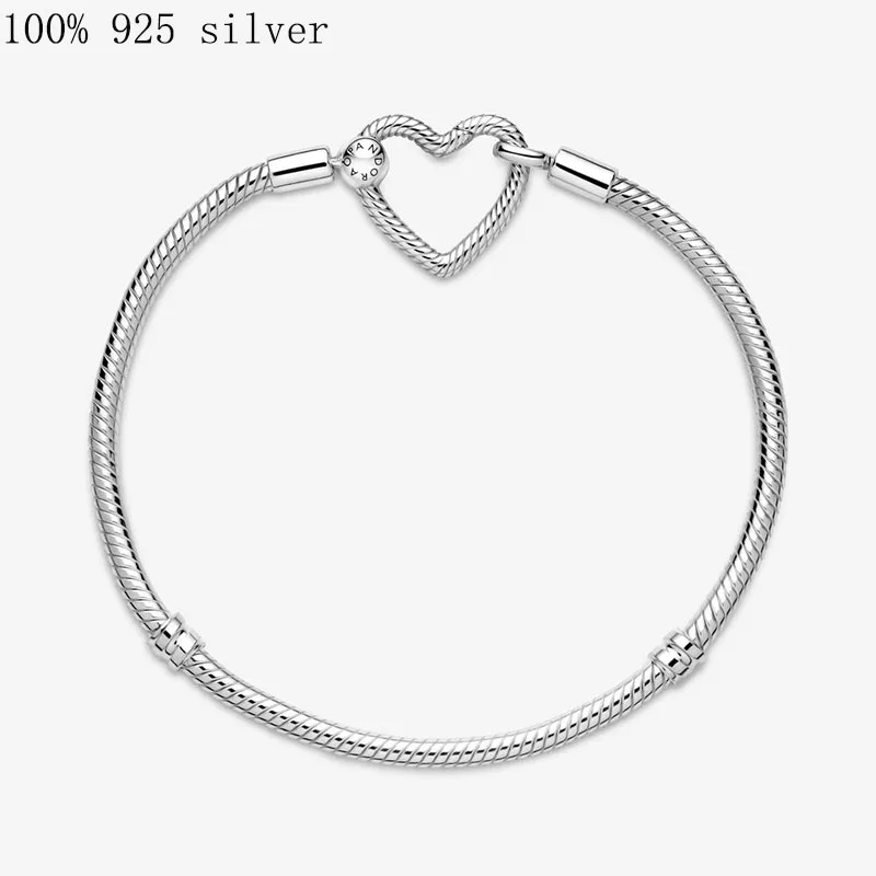 2021 Autumn New Moment Heart Chain Snake Bone Chain Bracelet Charm Ladies Fashion Jewelry heart bracelet DIY Gift Free Shipping
2021 Autumn New Moment Heart Chain Snake Bone Chain Bracelet Charm Ladies Fashion Jewelry heart bracelet DIY Gift Free Shipping