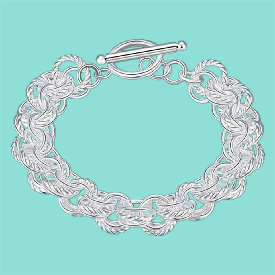 Красивый модный браслет из стерлингового серебра 925 пробы, Круглый браслет, великолепные ювелирные изделия, серебряная цепочка, женский под...
Красивый модный браслет из стерлингового серебра 925 пробы, Круглый браслет, великолепные ювелирные изделия, серебряная цепочка, женский под...