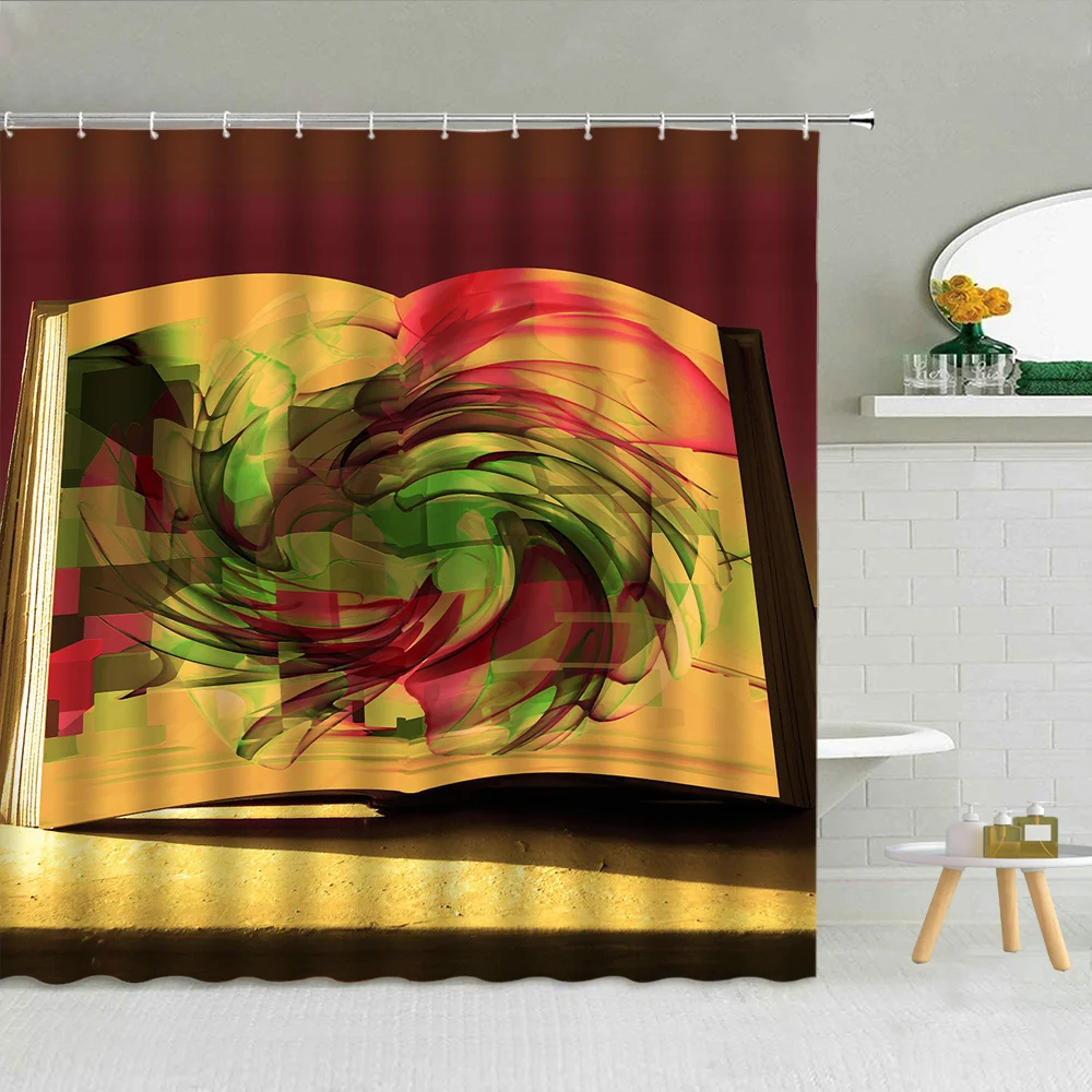 Simple Hand-painted Book Pattern Shower Curtain Digital Hat Beard Red Lips Retro Newspaper Cloth Bathroom Decor Curtains Set
Simple Hand-painted Book Pattern Shower Curtain Digital Hat Beard Red Lips Retro Newspaper Cloth Bathroom Decor Curtains Set