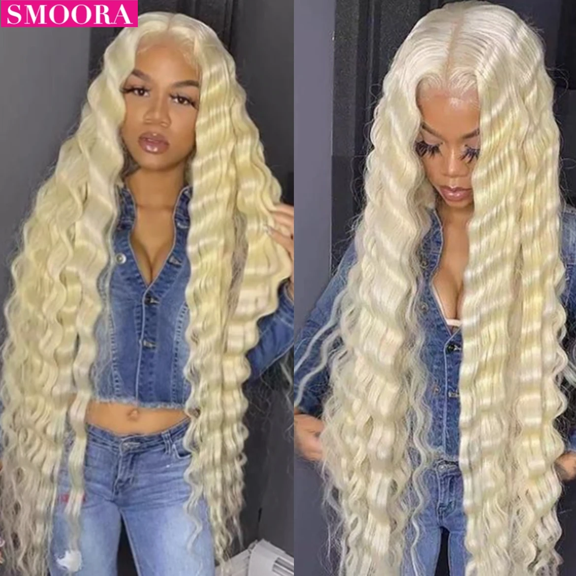 38'' 13X4 613 Lace Front Human Hair Wigs Deep Wave Brazilian Remy Blonde Wet And Wavy Transparent Lace Frontal Wig Human Hair
38'' 13X4 613 Lace Front Human Hair Wigs Deep Wave Brazilian Remy Blonde Wet And Wavy Transparent Lace Frontal Wig Human Hair