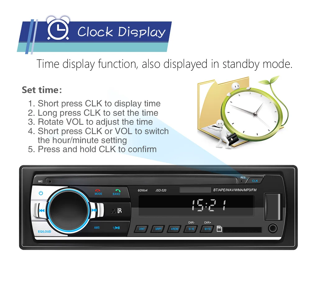 Car Radio Stereo Player 1 Din Car Multimedia Player Bluetooth Car MP3 Player FM Radio Stereo Audio FM Aux Input SD USB 12V 
Car Radio Stereo Player 1 Din Car Multimedia Player Bluetooth Car MP3 Player FM Radio Stereo Audio FM Aux Input SD USB 12V