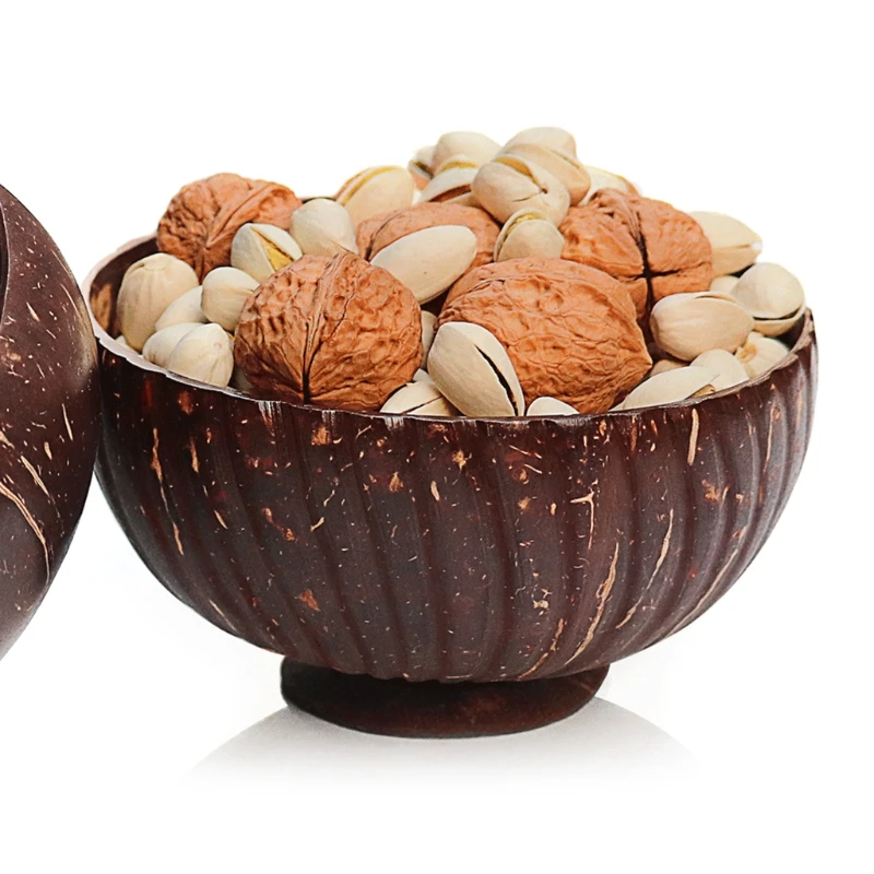 Carved Natural Coconut Bowl Creative Coconut Shell Fruit Salad Noodle Rice Bowl Wooden bowl Tableware
Carved Natural Coconut Bowl Creative Coconut Shell Fruit Salad Noodle Rice Bowl Wooden bowl Tableware