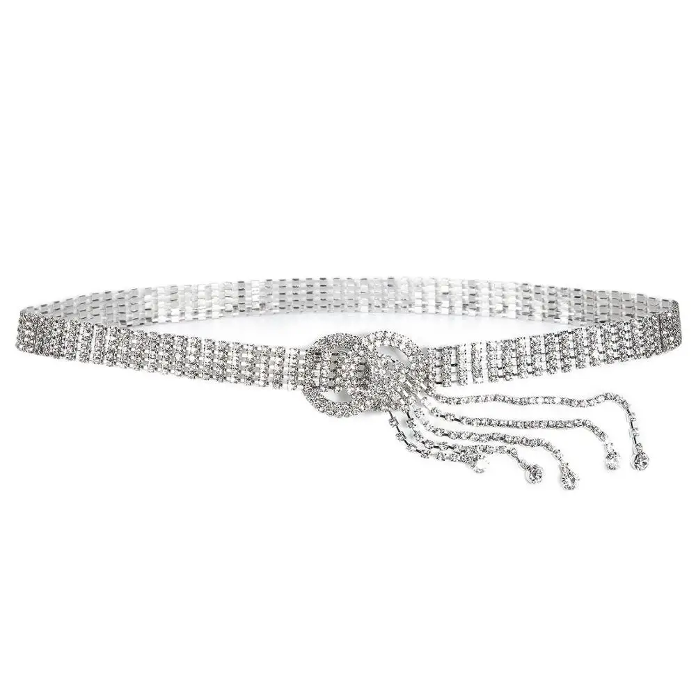 Luxury Full Rhinestones Belt for Women Bright Bride Shiny Bling Crystal Diamond Rhinestone Long Chain Belt Fashoin Women's Belts
Luxury Full Rhinestones Belt for Women Bright Bride Shiny Bling Crystal Diamond Rhinestone Long Chain Belt Fashoin Women's Belts