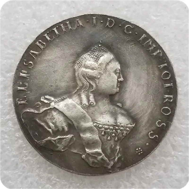 Russia 1756 Silver-plated Brass Commemorative Collectible Coin Gift Lucky Challenge Coin
Russia 1756 Silver-plated Brass Commemorative Collectible Coin Gift Lucky Challenge Coin