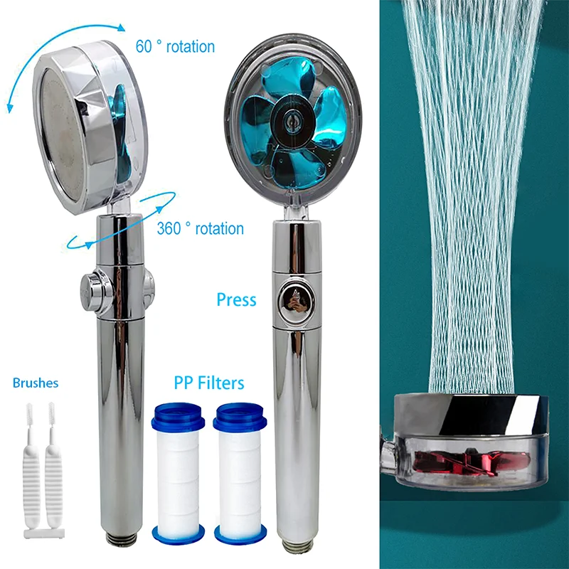 High Pressure Booster Handheld Shower Water Saving Rotary Spray Head Massage SPA Nozzle Cleaning Brush Bathroom Accessory Sets
High Pressure Booster Handheld Shower Water Saving Rotary Spray Head Massage SPA Nozzle Cleaning Brush Bathroom Accessory Sets