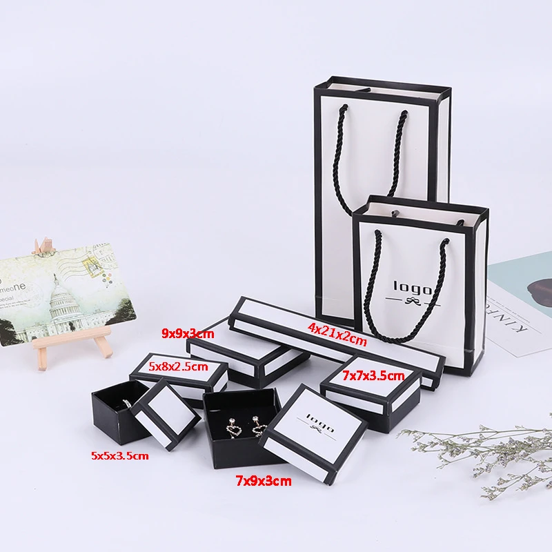 White Black 6pcs Cardboard Jewelry Boxes Set Gifts Present Storage Display Boxes For Necklaces Bracelets Earrings Rings Square
White Black 6pcs Cardboard Jewelry Boxes Set Gifts Present Storage Display Boxes For Necklaces Bracelets Earrings Rings Square
