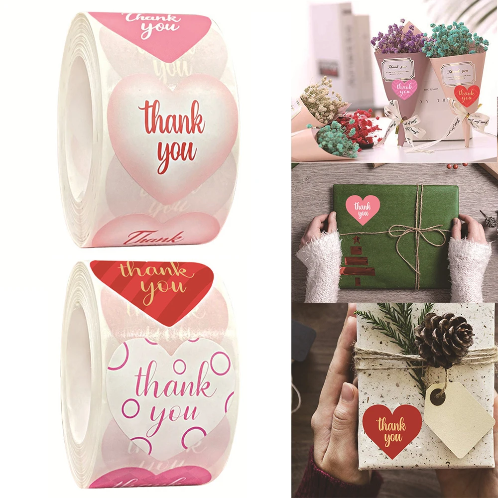 Gift Sealing Stickers 500pcs Thank You Love Heart-shaped Scrapbooking Stickers Festival Birthday Party Gift Decorations Labels
Gift Sealing Stickers 500pcs Thank You Love Heart-shaped Scrapbooking Stickers Festival Birthday Party Gift Decorations Labels