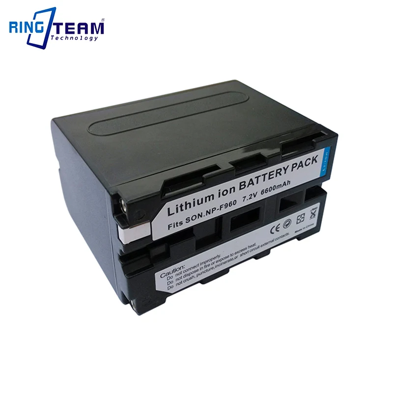 6600mA Li-Ion Battery NP-F970 NPF970 NP F970 NP-F960 NP-F950 for LED Video Light Field Monitor and for Sony Cameras Camcorders
6600mA Li-Ion Battery NP-F970 NPF970 NP F970 NP-F960 NP-F950 for LED Video Light Field Monitor and for Sony Cameras Camcorders