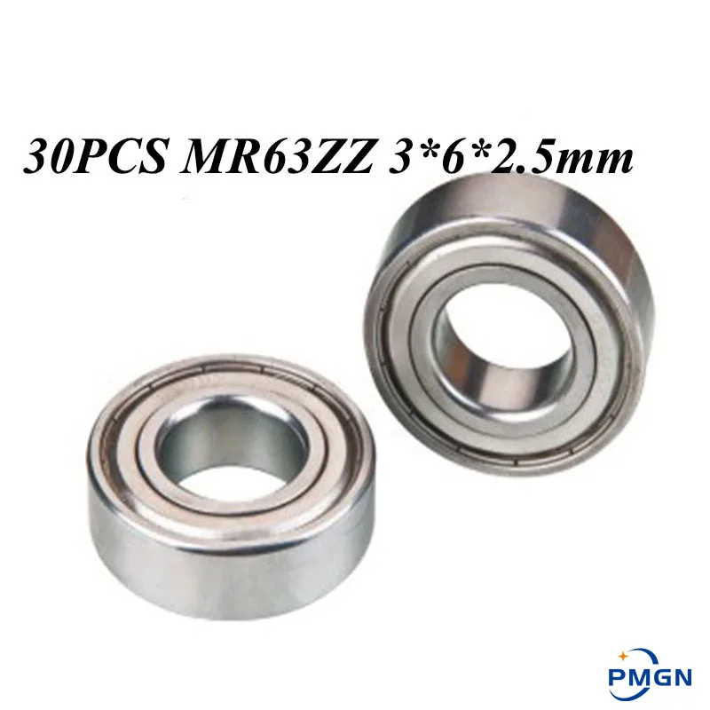 30Pcs ABEC-5 MR63ZZ MR63Z MR63 ZZ L-630ZZ 3*6*2.5mm 3x6x2.5mm Miniature Metal seal High quality deep groove ball bearing
30Pcs ABEC-5 MR63ZZ MR63Z MR63 ZZ L-630ZZ 3*6*2.5mm 3x6x2.5mm Miniature Metal seal High quality deep groove ball bearing
