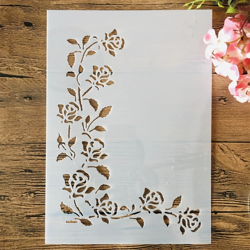 A4 29cm Flower Leaves Half Frame DIY Layering Stencils Wall Painting Scrapbook Coloring Embossing Album Decorative Template
A4 29cm Flower Leaves Half Frame DIY Layering Stencils Wall Painting Scrapbook Coloring Embossing Album Decorative Template