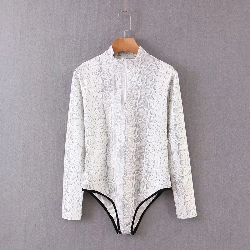 Women Sport Animal Print Bodysuit Spring High collar Long sleeve Casual Female Zipper Bodycon Jumpsuit 2020 Chic YNZZU YJ066
Women Sport Animal Print Bodysuit Spring High collar Long sleeve Casual Female Zipper Bodycon Jumpsuit 2020 Chic YNZZU YJ066