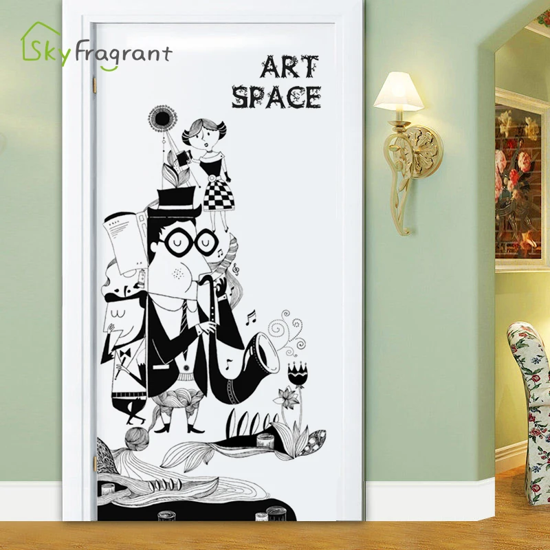 Creative art space wall sticker personality black and white living room decor self-adhesive stickers home entrance decoration
Creative art space wall sticker personality black and white living room decor self-adhesive stickers home entrance decoration
