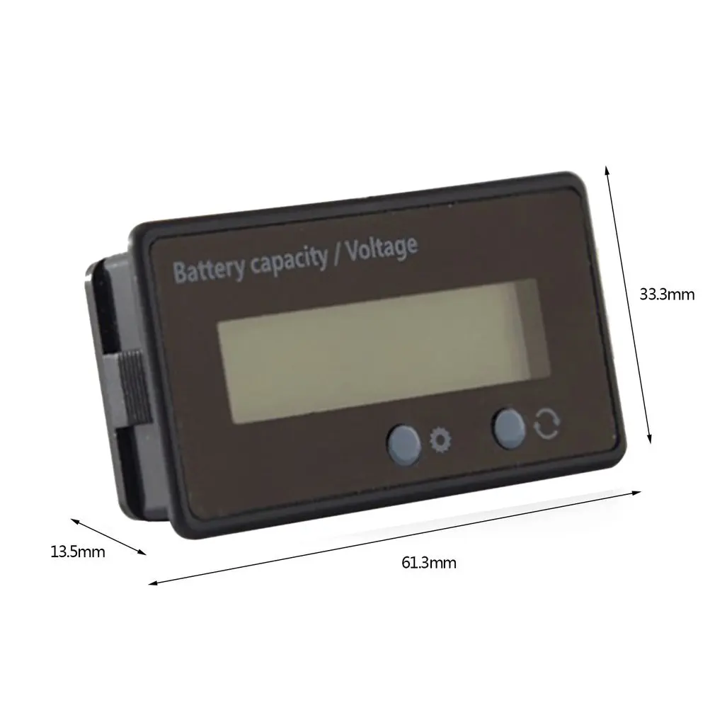 Universal Waterproof 6-63V Digital LCD Display Acid Lead Lithium Battery Capacity Voltage Indicator Tester Device
Universal Waterproof 6-63V Digital LCD Display Acid Lead Lithium Battery Capacity Voltage Indicator Tester Device