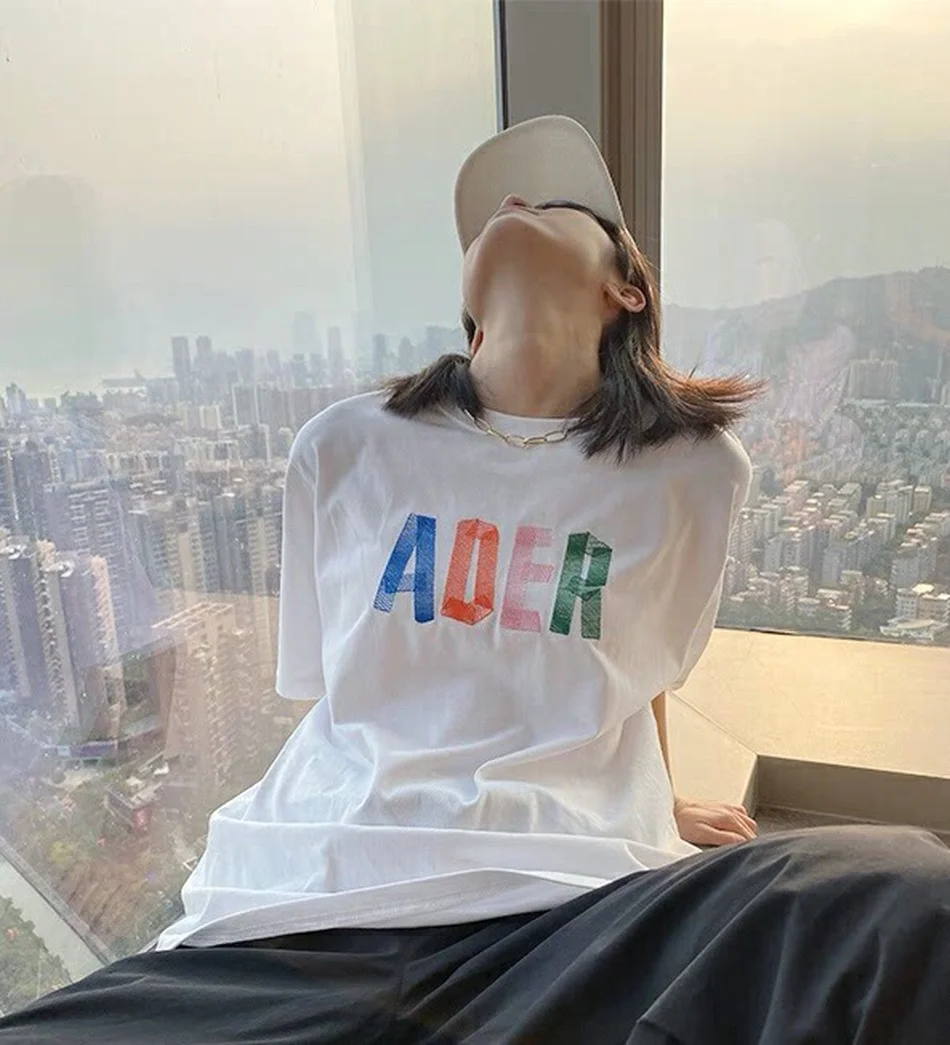 ADER ERROR T-shirt Men Women Front Color Embroidered Logo Adererror Tee High Quality Back ADER Patch t shirts
ADER ERROR T-shirt Men Women Front Color Embroidered Logo Adererror Tee High Quality Back ADER Patch t shirts