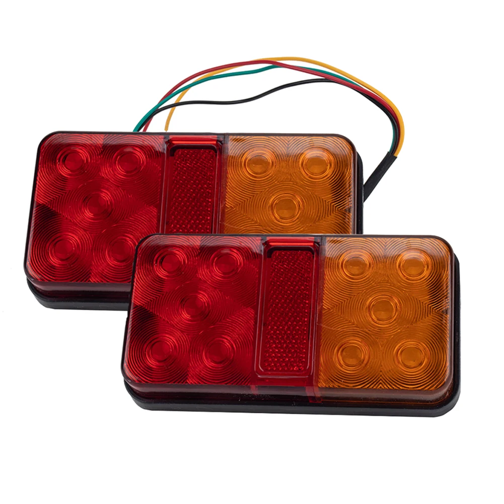 Waterproof Taillight Truck Light 1 Pair 10 LED Trailer Taillights with 5-Core Wire Rear License Plate Light Plug
Waterproof Taillight Truck Light 1 Pair 10 LED Trailer Taillights with 5-Core Wire Rear License Plate Light Plug