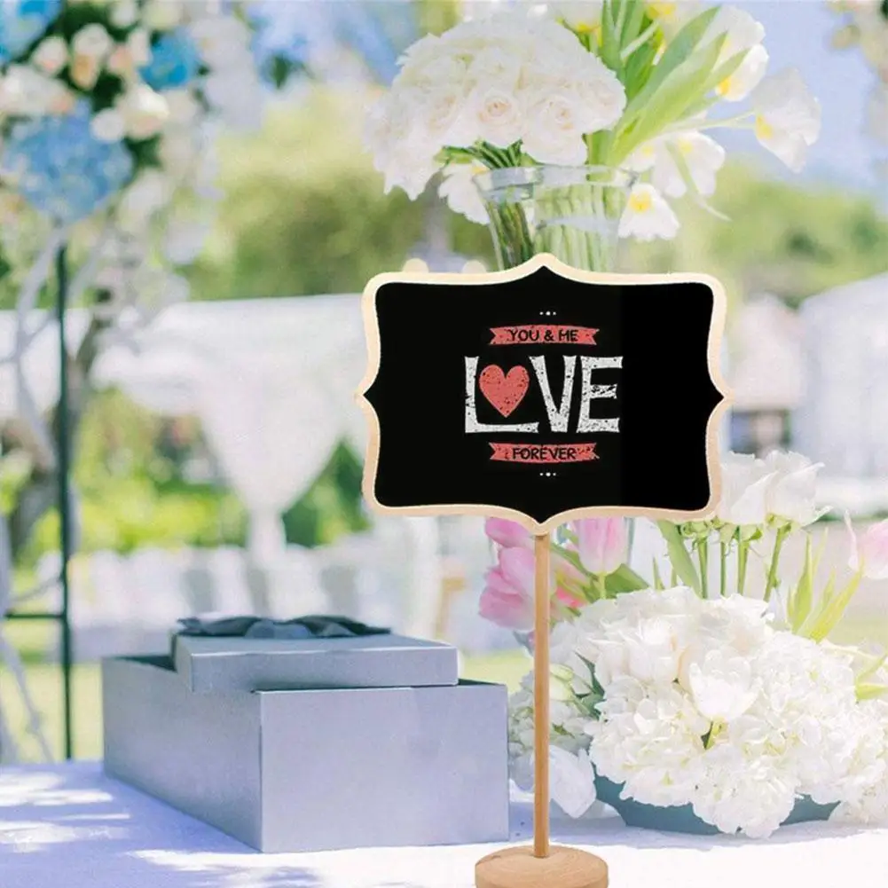 Cute Mini Wooden Blackboard Heart-shaped Five-Pointed Plate Table Decoration Star Message Rectangular Wedding Party Number J2H5 
Cute Mini Wooden Blackboard Heart-shaped Five-Pointed Plate Table Decoration Star Message Rectangular Wedding Party Number J2H5