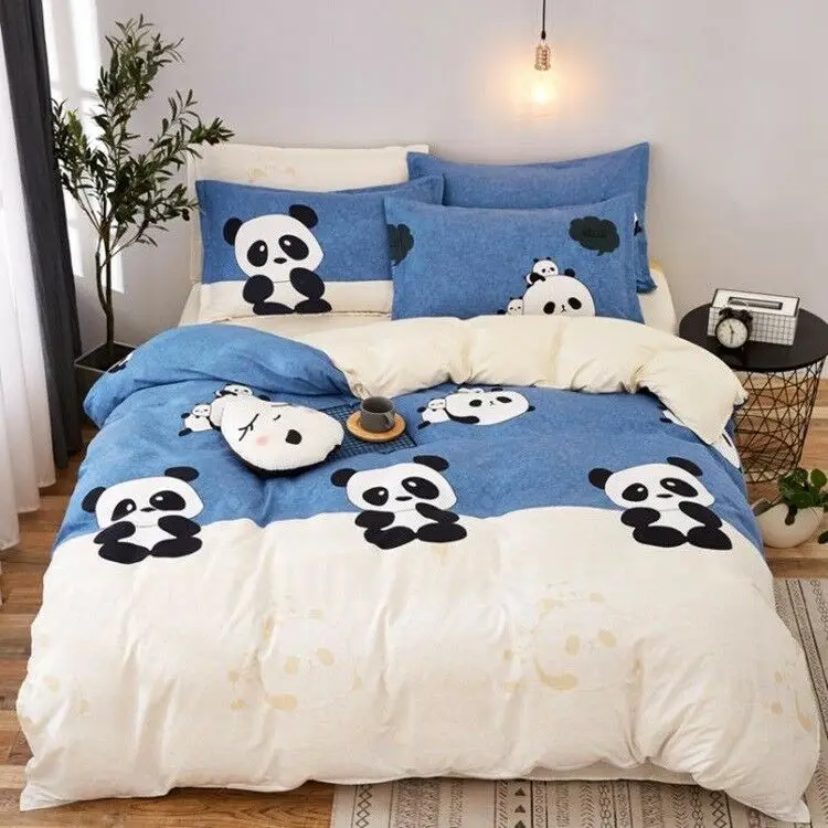 Blue Panda Printing Bedding Set Duvet Quilt Cover+Sheet+Pillow Case Four-Piece Cartoon B31
Blue Panda Printing Bedding Set Duvet Quilt Cover+Sheet+Pillow Case Four-Piece Cartoon B31