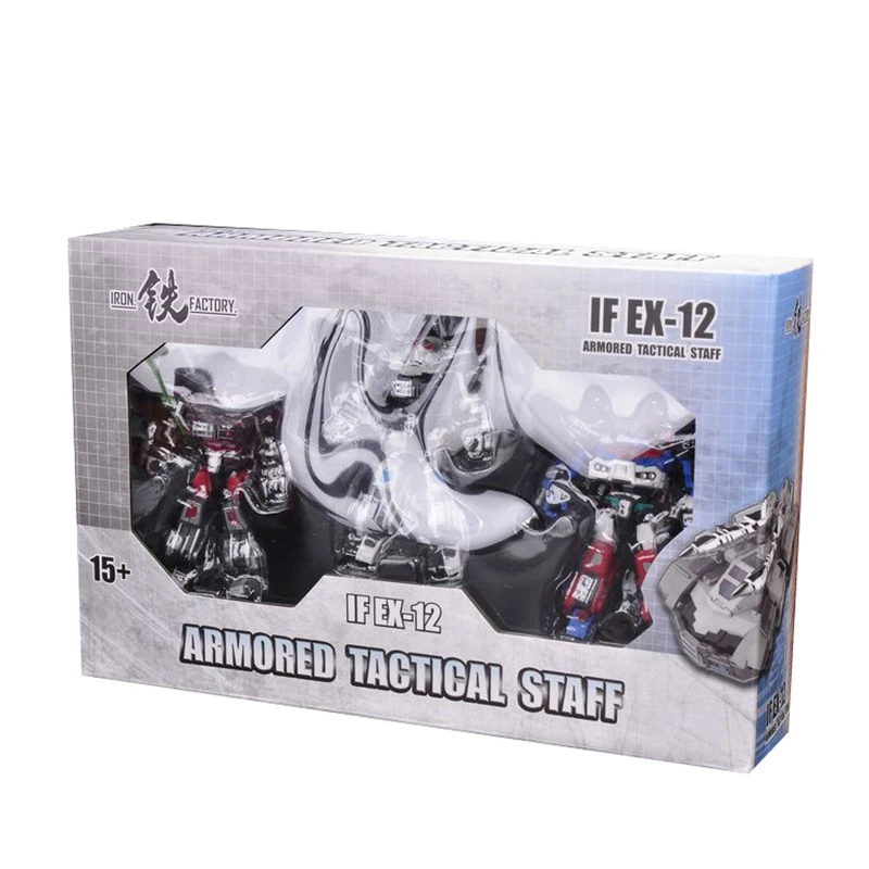 IronFactory IF EX-12 EX12 Transformation Action Figure Toy Armored Tactical Staff Model 12cm ABS Deformation Car Robot Figma 
IronFactory IF EX-12 EX12 Transformation Action Figure Toy Armored Tactical Staff Model 12cm ABS Deformation Car Robot Figma