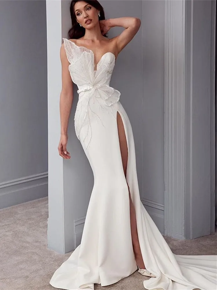 Gorgeous Prom Dress High Split Sleeveless Beads Sequins Sash Evening Dresses Custom Made Long Length Elegant Party Dress
Gorgeous Prom Dress High Split Sleeveless Beads Sequins Sash Evening Dresses Custom Made Long Length Elegant Party Dress