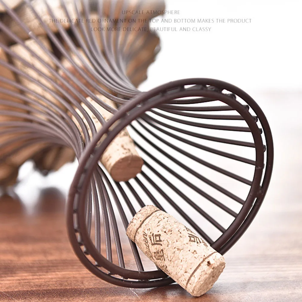 Retro Wine Bottle Cork Holder Table Decoration Iron Basket Wine Bottle Stopper Cork Organizer Cork Storage Container
Retro Wine Bottle Cork Holder Table Decoration Iron Basket Wine Bottle Stopper Cork Organizer Cork Storage Container