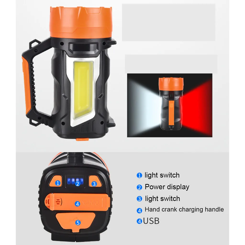 Outdoor Waterproof Portable Searchlight LED Bright Emergency Camping Work Light Spotlight Multipurpose Searchlight Lamp
Outdoor Waterproof Portable Searchlight LED Bright Emergency Camping Work Light Spotlight Multipurpose Searchlight Lamp