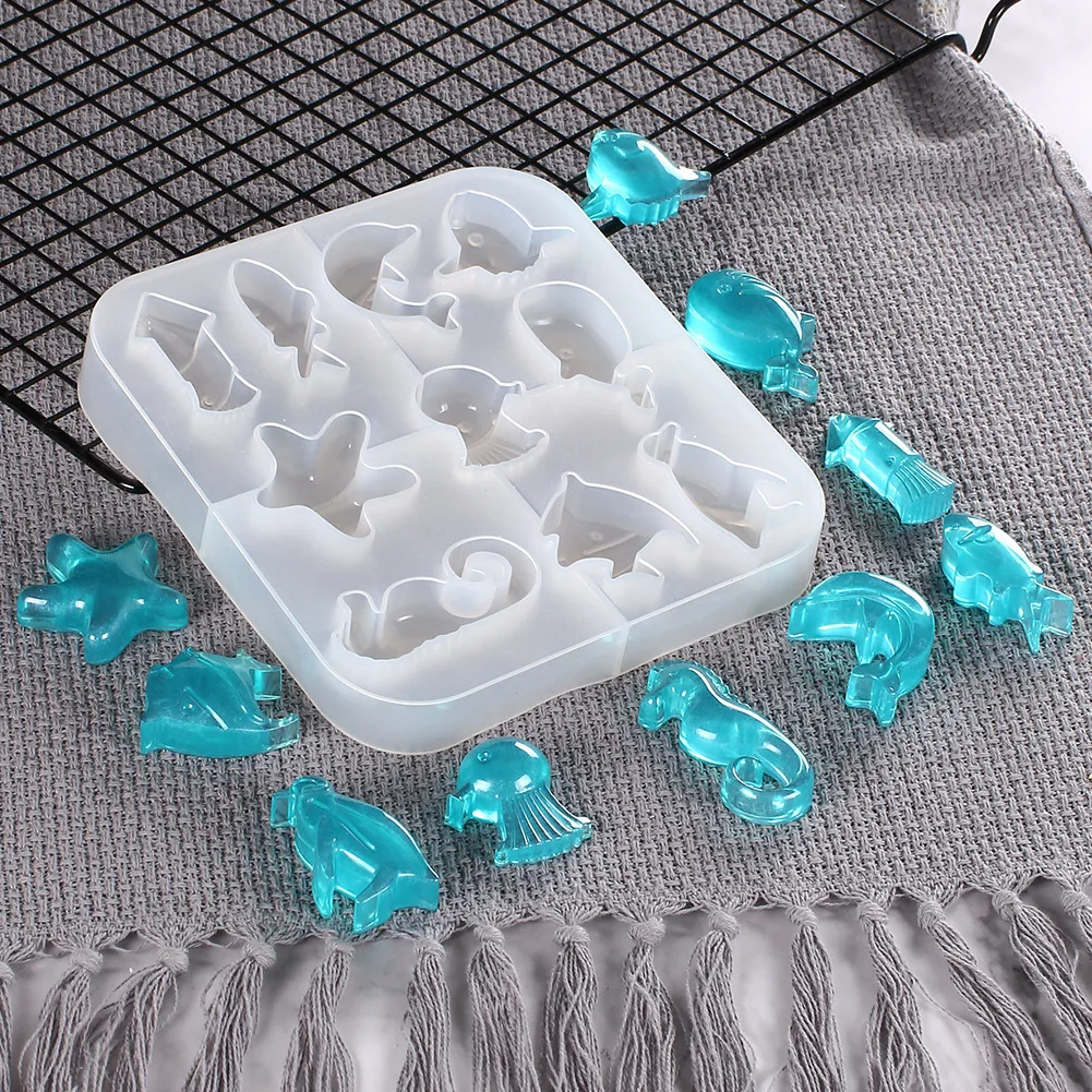 DIY Jewelry Marine Style Crystal UV Epoxy Mold Creative Starfish Penguin Shape Collection Silicone Molds Resin Casting Tools
DIY Jewelry Marine Style Crystal UV Epoxy Mold Creative Starfish Penguin Shape Collection Silicone Molds Resin Casting Tools
