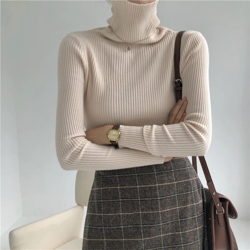 Alien Kitty Autumn Winter Women Knitted Turtleneck Sweaters and Pullovers 2021 New Solid Basic Jumper Long Sleeve Slim Tops
Alien Kitty Autumn Winter Women Knitted Turtleneck Sweaters and Pullovers 2021 New Solid Basic Jumper Long Sleeve Slim Tops