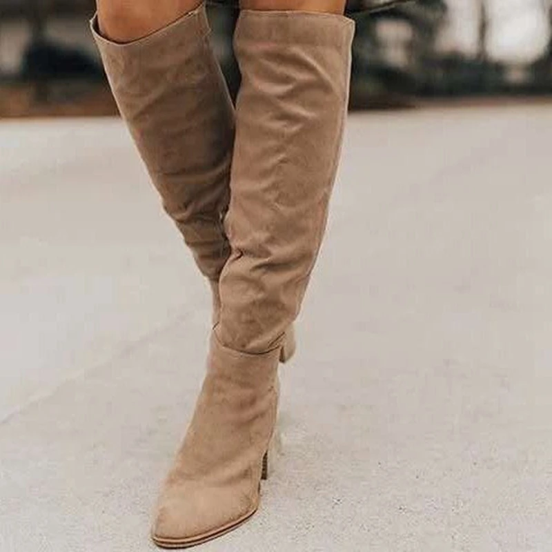 Over-The-Knee Boots Women's 2021 Autumn And Winter New Thick-Heeled High-Heeled Suede Boots Women's Side Zipper Long Boots
Over-The-Knee Boots Women's 2021 Autumn And Winter New Thick-Heeled High-Heeled Suede Boots Women's Side Zipper Long Boots
