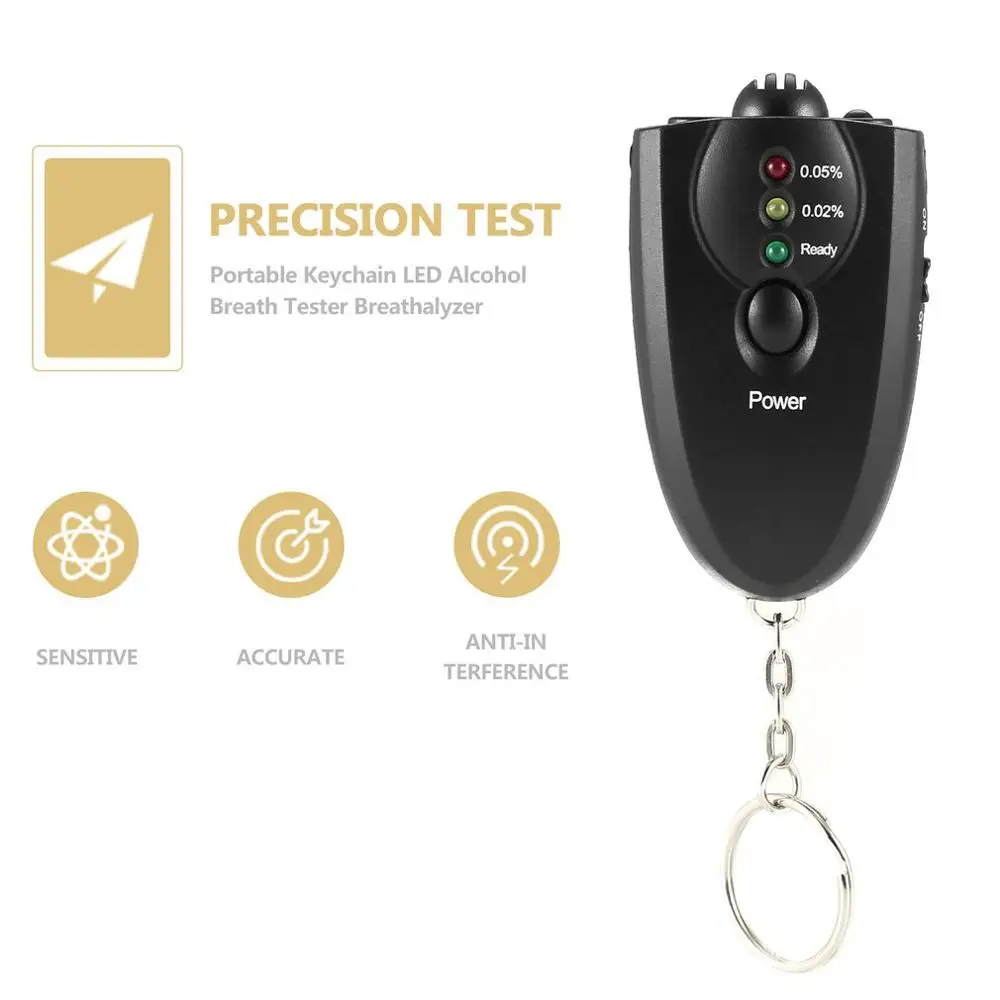 Professional Portable Keychain Design LED Alcohol Breath Tester Alcohol Analyzer Alcohol Breathalyzer
Professional Portable Keychain Design LED Alcohol Breath Tester Alcohol Analyzer Alcohol Breathalyzer