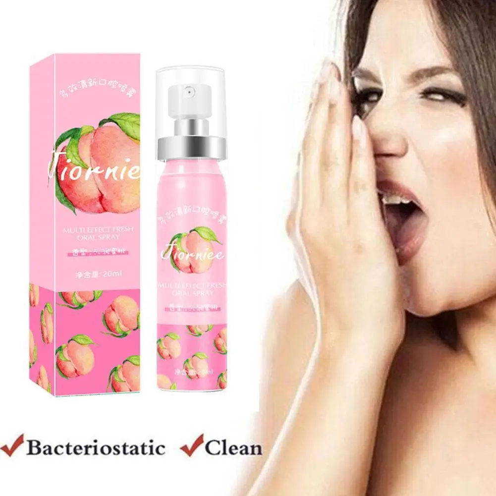 20ml Fruity Breath Refreshing Spray Ice Mint Peach Flavor Oral Odor Halitosis Treatment Liquid Mouth Freshener Care
20ml Fruity Breath Refreshing Spray Ice Mint Peach Flavor Oral Odor Halitosis Treatment Liquid Mouth Freshener Care