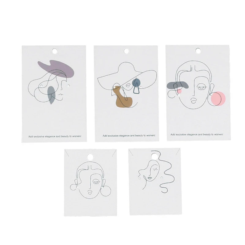 Fashion 100Pcs/Lot Elegant Women Pattern Earring Display Card Necklace Jewelry Packing Paper Card Tag Holders (Mixed)
Fashion 100Pcs/Lot Elegant Women Pattern Earring Display Card Necklace Jewelry Packing Paper Card Tag Holders (Mixed)