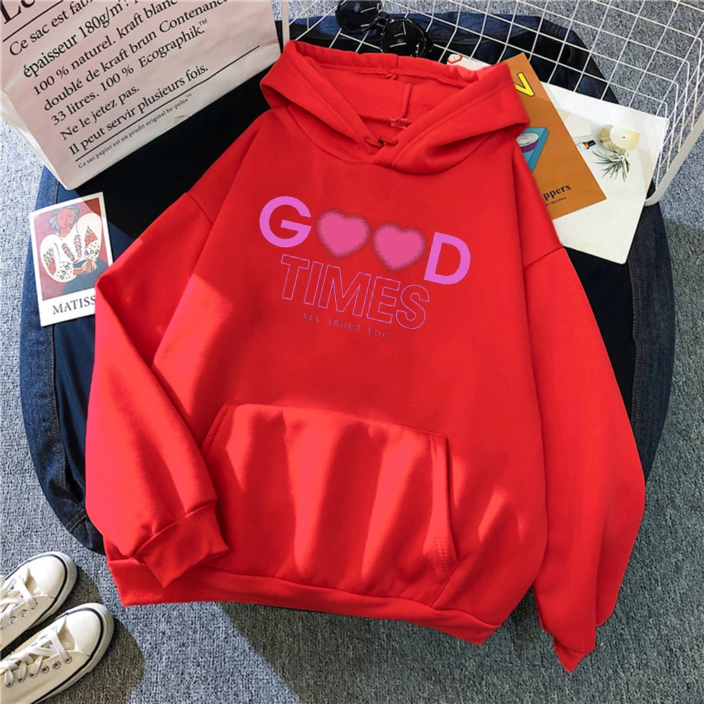 Good Times Printing Female Sweatshirt Retro 2021 New Loose Clothes Fashion Style New Hoodie Fleece O-Neck Womans Hoodies
Good Times Printing Female Sweatshirt Retro 2021 New Loose Clothes Fashion Style New Hoodie Fleece O-Neck Womans Hoodies