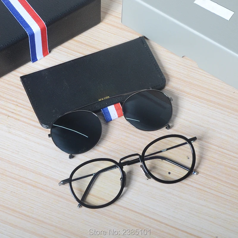 2020 retro Prescription Eyeglasses frames Clip on Sunglasses Polarized Men women Thom Brand Design Vintage Round Sun Glasses
2020 retro Prescription Eyeglasses frames Clip on Sunglasses Polarized Men women Thom Brand Design Vintage Round Sun Glasses