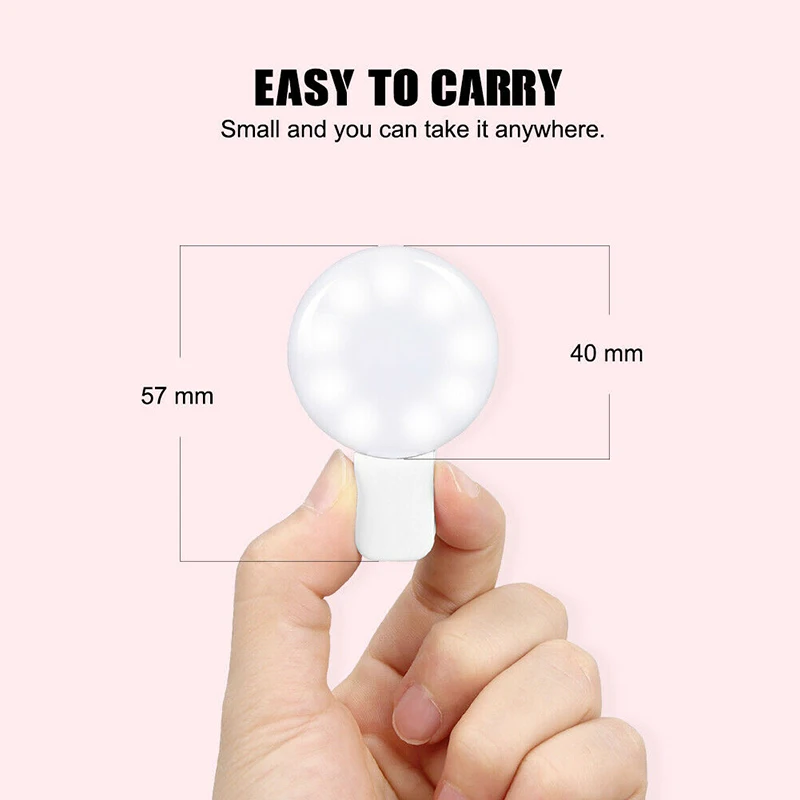 Blue selfie LED ring light, rechargeable, portable, suitable for mobile phone and tablet video H-best
Blue selfie LED ring light, rechargeable, portable, suitable for mobile phone and tablet video H-best