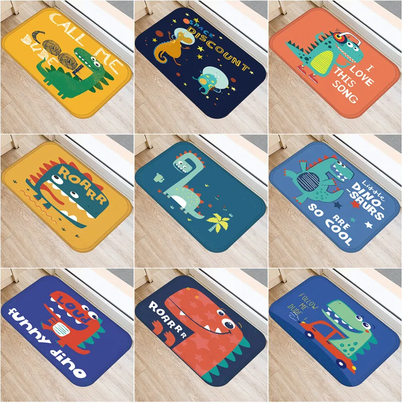 40x60cm Cute Diy Print Floor Mat Bathroom Ground Mat Slip Door Bath Pad Rug Living Room Carpet cartoon dinosaur
40x60cm Cute Diy Print Floor Mat Bathroom Ground Mat Slip Door Bath Pad Rug Living Room Carpet cartoon dinosaur