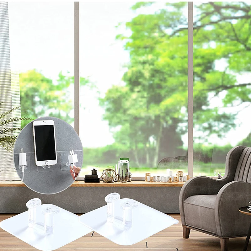 5 pieces/set of transparent power plug hook viscose receiving hook home office mobile phone wire plug bracket
5 pieces/set of transparent power plug hook viscose receiving hook home office mobile phone wire plug bracket