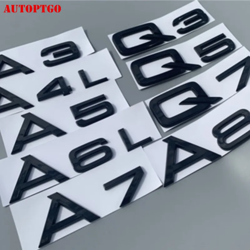 Black Car Rear Trunk Letter A1 A3 A4 A5 A6 A7 A8 Q3 Q2 Q5 Q7 Emblem Badge Logo Decal Sticker For Audi A Q GT TT
Black Car Rear Trunk Letter A1 A3 A4 A5 A6 A7 A8 Q3 Q2 Q5 Q7 Emblem Badge Logo Decal Sticker For Audi A Q GT TT
