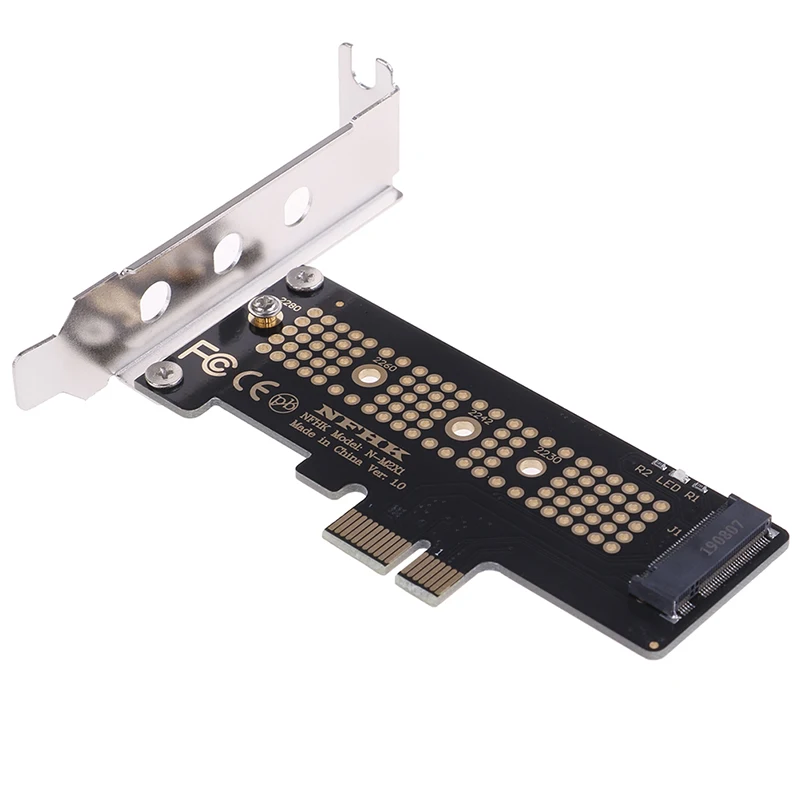 Фото 1 шт. адаптер NVMe PCIe M.2 NGFF SSD на X1 карта с кронштейном | Электроника