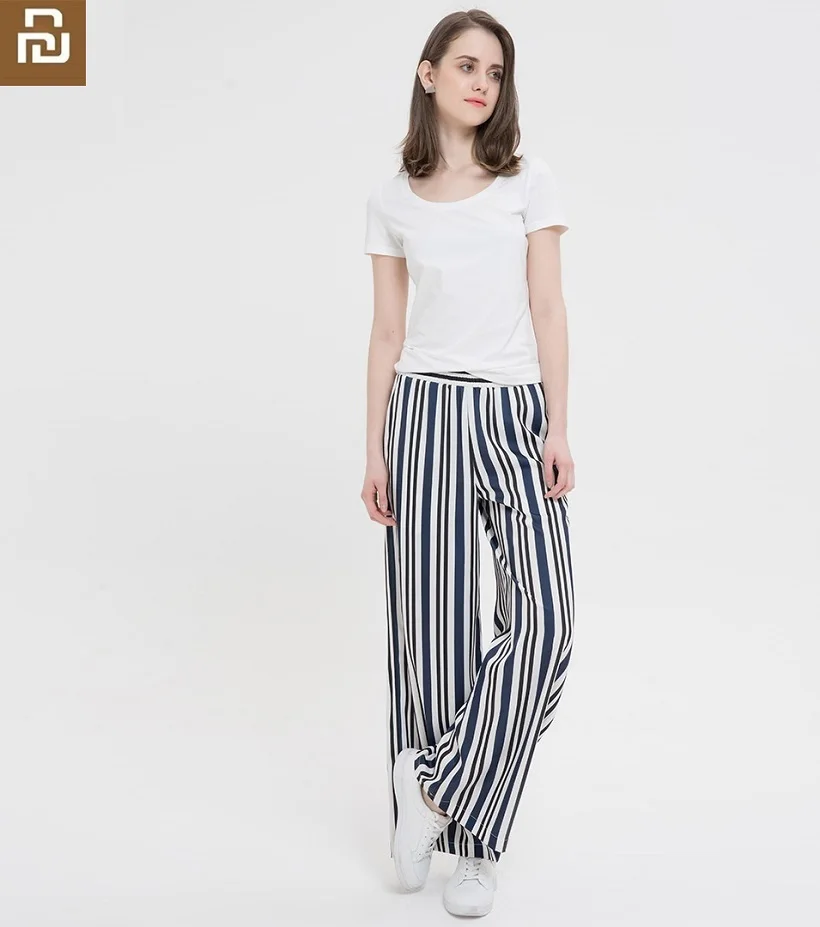 Youpin New stripe waist Wide leg drape pants Loose trousers Casual pants Women High Waist Loose Pants soft slip Comfortable
Youpin New stripe waist Wide leg drape pants Loose trousers Casual pants Women High Waist Loose Pants soft slip Comfortable