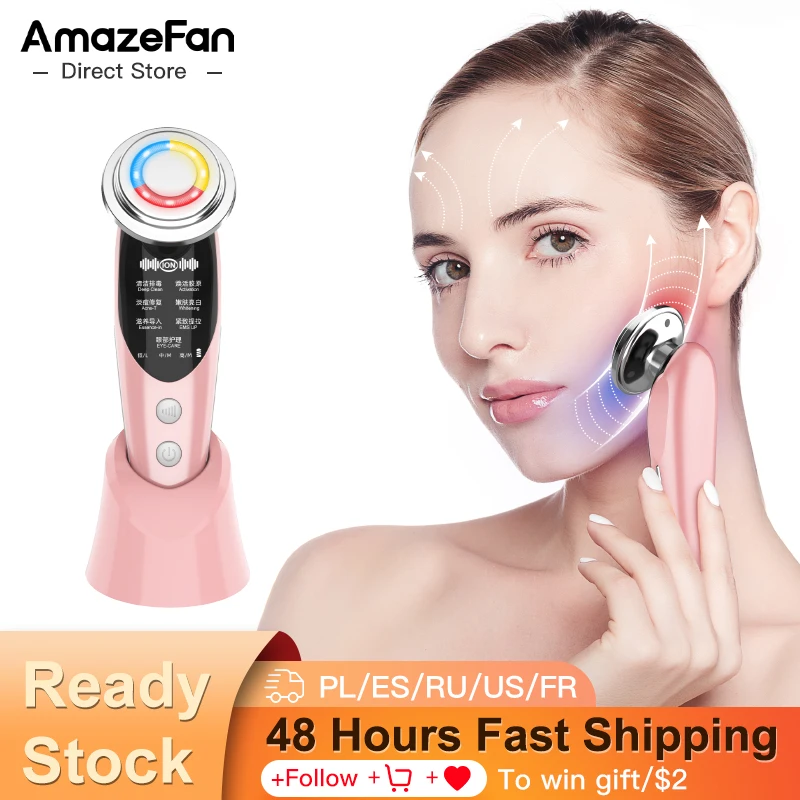 7in1 Radio Frequency beauty machine EMS Face massager Skin care Facial cleansing Skin Rejuvenation Hot compress Remover Wrinkle
7in1 Radio Frequency beauty machine EMS Face massager Skin care Facial cleansing Skin Rejuvenation Hot compress Remover Wrinkle