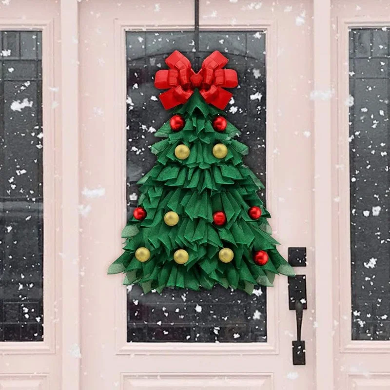 3D Wall Hanging Christmas Tree Creative Green Linen Christmas Tree Xmas Door Pendant Window Oranments Trees Decor for New Year
3D Wall Hanging Christmas Tree Creative Green Linen Christmas Tree Xmas Door Pendant Window Oranments Trees Decor for New Year